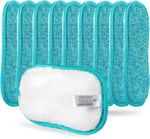 10 Pack Kitchen Dish Sponges Scrubber, Non-Scratch Multi-Purpose Dishcloths with Heavy Duty Scouring Power