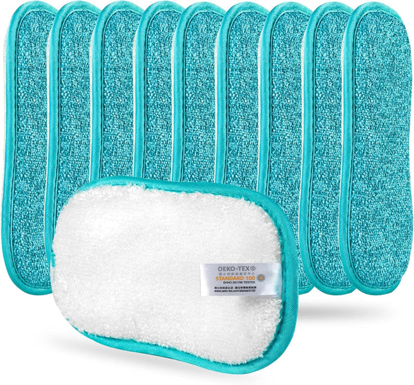 10 Pack Kitchen Dish Sponges Scrubber, Non-Scratch Multi-Purpose Dishcloths with Heavy Duty Scouring Power