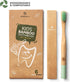 GREENZLA Kids Bamboo Toothbrushes (6 Pack), BPA Free Soft Bristles, Eco-Friendly Natural Toothbrush Set, Biodegradable