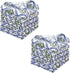 Ridhi Light Steel Blue Hand Block Print Cotton Waffle Dish Cloth Set