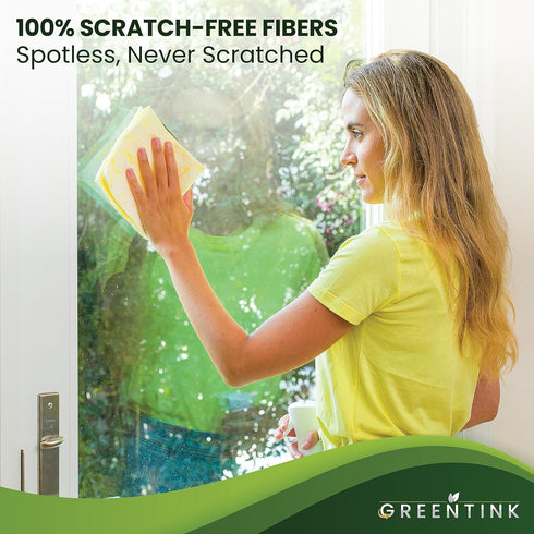 Eco-Friendly Reusable Dish Cloth Set, 24-Pk Multipurpose Kitchen Cleaning Cloth Made from Recycled Materials, 12x12 in.