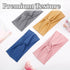 Tobeffect Headbands for Women, Non Slip Turban Headband, Boho Wide Hair Wraps Accessories, 8 Pack Solid Colors