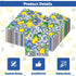 Ysqool 20 Summer Pcs Lemon Napkins, Blue and Yellow Tile Lemon Disposable Guest Towels, Fruit Napkins Decorative Paper