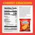Cheddar Cheesy Crackers, High Protein Snack, 10G Protein, 1.06 Oz (Pack of 12)