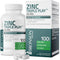 Bronson Zinc Triple Play 30 mg Immune Support Supplement with Zinc Acetate, Picolinate & Orotate - 100 Vegetarian