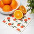 Swedish Dishcloths 3 Pack Orange Oranges Print, Reusable Sponges Kitchen Cleaning Cloth Dish Scrubber, Machine Washable, Measures 7.87”x6.88 inches. by GMIcratifs