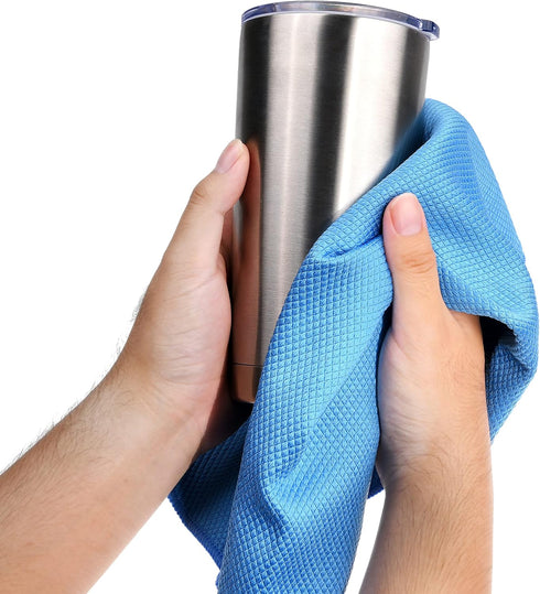 Large 20x16 Inch Microfiber Cleaning Cloth for Polishing Stainless Steel, No Detergent Required