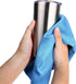 Large 20x16 Inch Microfiber Cleaning Cloth for Polishing Stainless Steel, No Detergent Required