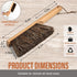 Takavu Large Dustpan Brush, Counter Brush, Bench Brush with Beech Wood Handle & Horsehair Bristles