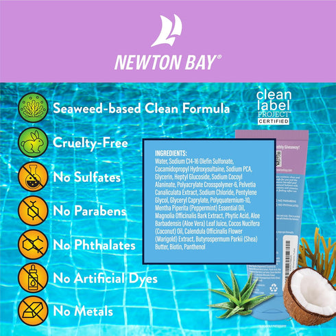 Swimmers Shampoo 8 oz | Chlorine Removal Shampoo | Cleans and Restores Hair after Swimming | Clean Label Project