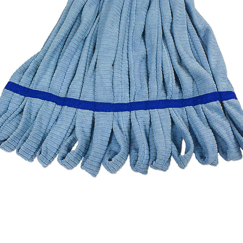 Microfiber Tube Mop Head, 400 Grams, Blue - Super Absorbent Looped Ends