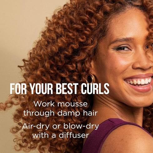 Pantene Curl Mousse for Curly Hair, Tames Frizz for Soft Touchable Curls, 6.6 Ounce (Pack of 3)