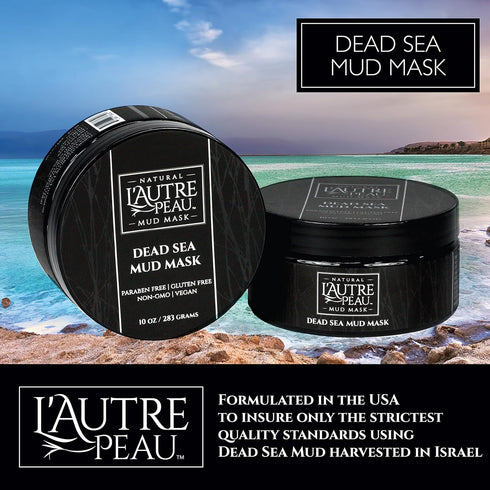 L’Autre Peau Dead Sea Mud Mask for Face & Body, Facial Cleansing Clay, 10.1oz