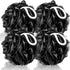 Loofah Sponge XXL, 100g 4 Pack, Bath Sponge Soft Mesh Shower Puff, Exfoliating Body Scrubber for Women