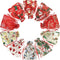 24PCS Christmas Organza Gift Bags - 4X6 with Drawstring, 11 Mix Pattern Small Goodie Candy Party Favor Xmas Bags