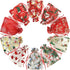 24PCS Christmas Organza Gift Bags - 4X6 with Drawstring, 11 Mix Pattern Small Goodie Candy Party Favor Xmas Bags