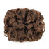SWACC Short Messy Curly Dish Hair Bun Extension, Easy Stretch Combs Clip in Ponytail Extension Scrunchie