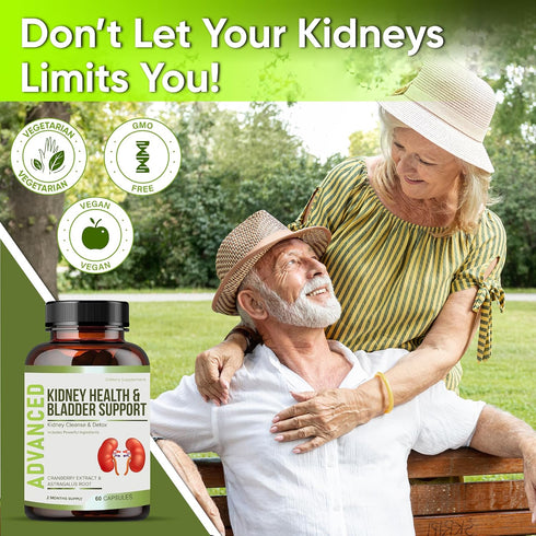 Health.60 NutraPro Kidney Cleanse Detox & Repair and Bladder Support- Kidney Support Supplement for Kidney Restore