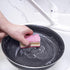 Non-Scratch Heavy Duty Dual Sided Kitchen Scrubber Sponge, 12 Sponges, Red/Pink