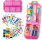 Large Pill Organizer with Medicine Labels - Travel Daily Pill Container for 7 Day Medication