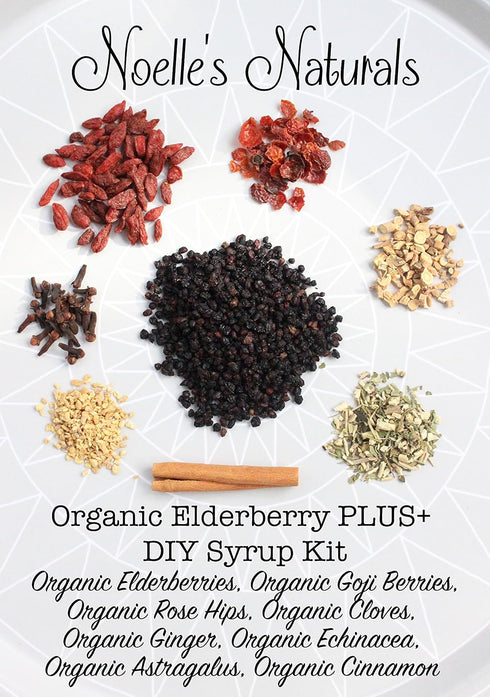 Elderberry Plus+ Family Size - Elderberry Syrup Making Kit, Makes 50 oz, Includes Free Brew Bag, Natural & Organic