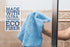 Revolutionary Eco Fiber Towel, 4 Pack, Blue, Replaces Paper Rolls for Everyday Use