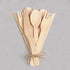 (500 Count) 100% Compostable Wooden Cutlery Set - 200 Wood Spoons, 200 Forks, 100 Knives, Eco-Friendly Disposable