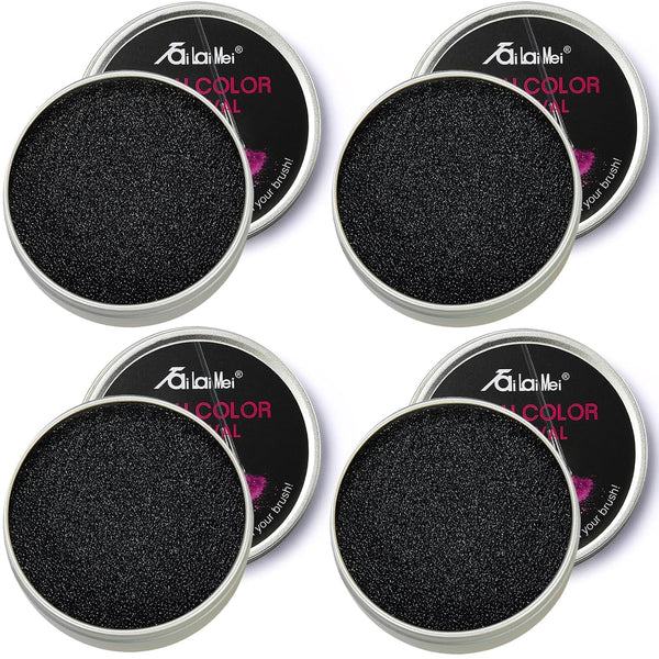 TailaiMei 4 Pack Color Removal Cleaner Sponge, Quickly Clean Makeup Brushes Without Water or Chemicals