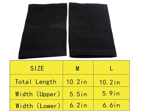 JUMISEE Cotton Knee Sleeves, One Pair for Pain Relief, Circulation Improvement, Sport Compression for Running, Arthritis