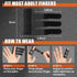 Trigger Finger Splint, 2pcs for Arthritis, Injury, Finger Brace for Pain Relief (Black)
