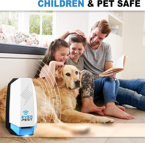 Ultrasonic Pest Control Repeller, Eco-Friendly Plugin for Mice, Rat, Flea, Cockroach, 2 Pack