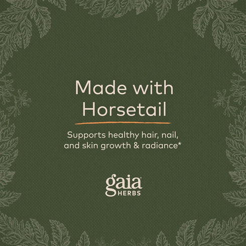 Gaia Herbs Hair, Skin & Nail Support, 60 Vegan Liquid Phyto-Capsules for Healthy Skin, Hair & Nail Growth