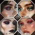 Black Smokey Eyeshadow Makeup Palette - Dark Glitter Shimmer Matte Palettes for Halloween Goth Make Up, 21 Colors