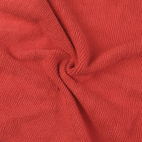 uxcell Microfiber Cleaning Cloth, 12 Pack Premium Towels, Lint Free, High Absorbent for Car, Household, Red