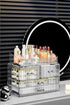 ZHIAI Clear Stackable Storage Drawers, 1 Top 4 Drawers, Bathroom Counter Organizer for Home, Kitchen Cabinets