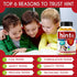 Hint Brain Memory Supplements for Kids & Teens, Omega 3 Vitamins, Low Sugar 60 Gummies for Focus & Eye Support