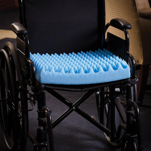 18x16x4, DMI Foam Waffle Cushion For Chair, Egg Crate Cushion Foam Seat Pad, Seat Cushion for Car, Office Chair