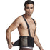 NeoTech Care Back Brace with Suspenders, Light & Breathable Lumbar Support Belt, Black Color, Size L