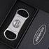 V-Cut Cigar Cutter - Stainless Steel Blade, Up to 60+ Ring Gauge in Leather Gift Case (Silver)
