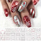 TailaiMei 24 Sheets 3D Christmas Nail Art Stickers Decals, Self-Adhesive Glitter Nail Decorations for Santa Claus