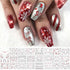 TailaiMei 24 Sheets 3D Christmas Nail Art Stickers Decals, Self-Adhesive Glitter Nail Decorations for Santa Claus