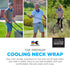 KOOLGATOR Evaporative Cooling Neck Wrap - Reusable & Breathable Summer Cooling Accessories, Long Lasting, Available in