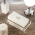 Monogrammed 25 Count AMERICAN HOMESTEAD Disposable Hand Towels - Silver Guest Napkins - Linen-Feel Bathroom Paper