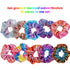 Tatuo 30 Pieces Rainbow Metallic Scrunchies for Girls, Large Shiny Colorful Elastic Hair Ties for Women