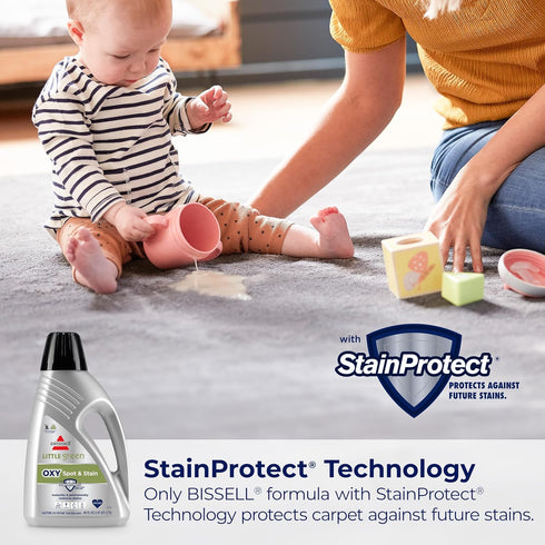 BISSELL Little Green OXY Spot & Stain Formula, 60 oz, 20386 for Portable Carpet Cleaners