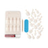 KISS Salon Acrylic Nude French Tip Press On Nails Short, ‘Breathtaking’, Beige, Includes 28 Fake Nails