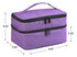 Nail Polish Organizer, Holds 30 Bottles, Double-layer Carrying Case with Handle (Purple)
