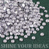 Resin Rhinestones for Crafting with B7000 Jewelry Glue, 2 Boxes Clear FlatBack Crystals with 3Pcs Glue