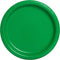 Luxurious Emerald Green Solid Round Dinner Plates, 9" (Pack of 16), Elegant Design