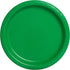 Luxurious Emerald Green Solid Round Dinner Plates, 9" (Pack of 16), Elegant Design